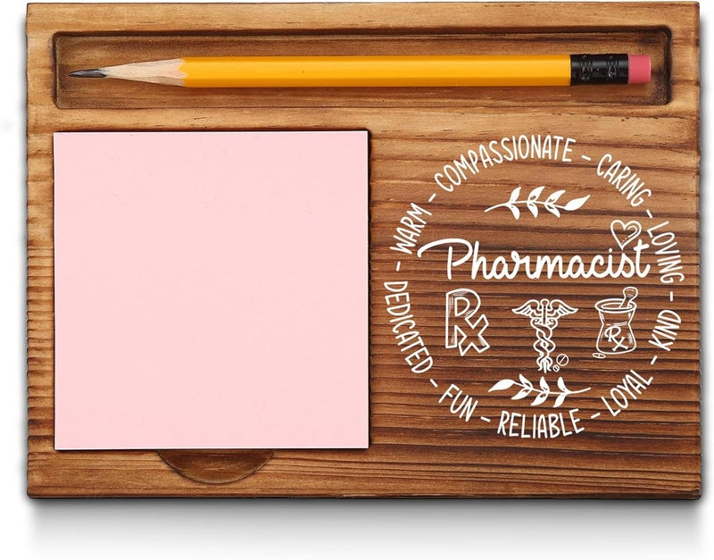 akeke Pharmacist Gifts for Women, Men, Pharmacist Week Gifts, Pharmacist Office Decor, Appreciation Thank You Gifts for Pharmacist Self-Stick Note Pad Holders GAA37 - Image 1